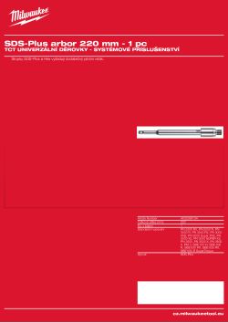 MILWAUKEE Hřídel FIXTEC. 4932399134 A4 PDF