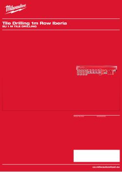 MILWAUKEE EU 1 m Tile Drilling 4932492082 A4 PDF