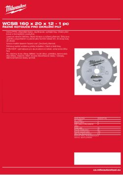 MILWAUKEE Circular saw blades for portable tools 4932327743 A4 PDF