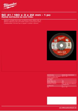 MILWAUKEE SC 41 / 180 4932490065 A4 PDF