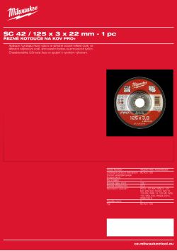 MILWAUKEE SC 42 / 125 4932490069 A4 PDF
