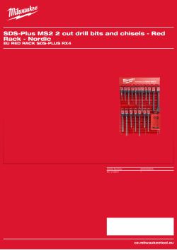 MILWAUKEE EU Red Rack SDS-Plus RX4 4932352635 A4 PDF