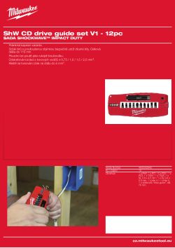 MILWAUKEE 12 ks sada - display Shockwawe 1 4932352940 A4 PDF