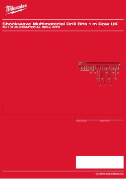 MILWAUKEE EU 1 m Multimaterial Drill Bits 4932479142 A4 PDF