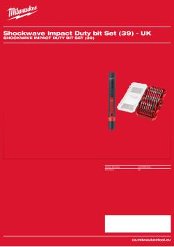 MILWAUKEE Shockwave Impact Duty Bit Set (39) 4932860932 A4 PDF