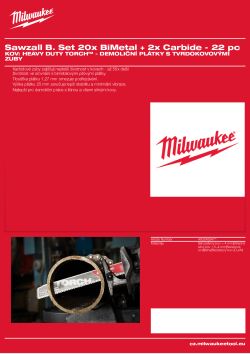 MILWAUKEE Metal: Torch with carbide teeth 4932492471 A4 PDF