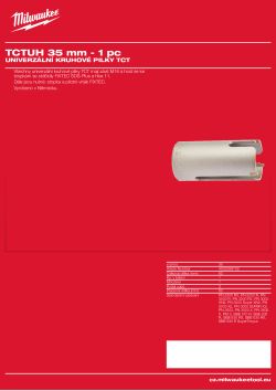 MILWAUKEE TCT Universal Holesaws 4932399102 A4 PDF