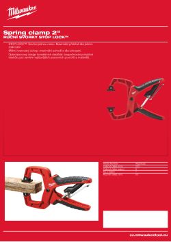 MILWAUKEE Ruční svorka 2″ 48223022 A4 PDF