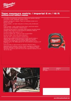 MILWAUKEE Metrický & nemetrický 48225216 A4 PDF