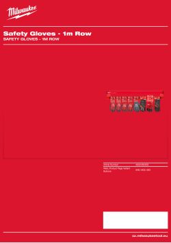 MILWAUKEE Ochranné rukavice - 1m 4932480459 A4 PDF