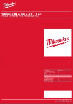MILWAUKEE Circular saw blades for mitre saws 4932352135 A4 PDF