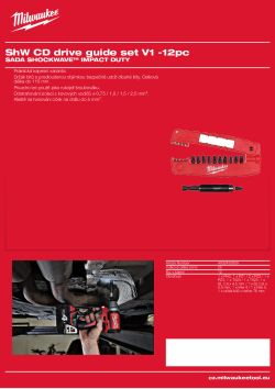 MILWAUKEE ShW sada V1 v kazetě 12 ks 4932430909 A4 PDF