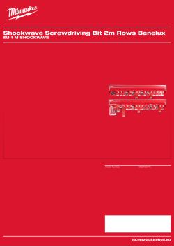 MILWAUKEE EU 1 m Screwdriving 4932480775 A4 PDF