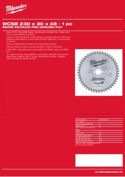 MILWAUKEE Circular saw blades for portable tools 4932303099 A4 PDF