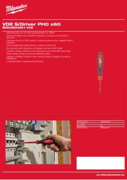 MILWAUKEE PH0 x 60 4932464042 A4 PDF