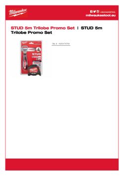 MILWAUKEE STUD 5m Trilobe Promo Set 4932478794 A4 PDF