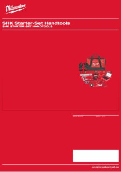 MILWAUKEE SHK Starter-Set Handtools 4932471970 A4 PDF