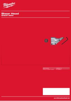 MILWAUKEE Shear Head 4932502114 A4 PDF