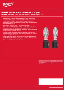 MILWAUKEE Shockwave bits PZ 4932500356 A4 PDF