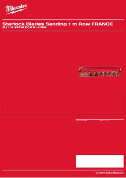 MILWAUKEE EU 1 m Starlock Blades 4932479115 A4 PDF