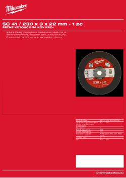 MILWAUKEE SC 41 / 230 4932490066 A4 PDF
