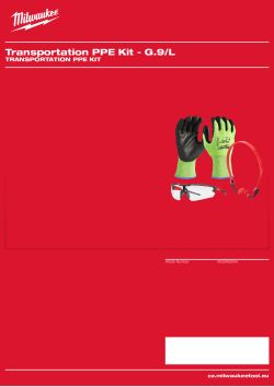 MILWAUKEE Transportation PPE Kit 4932492064 A4 PDF