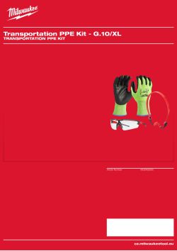 MILWAUKEE Transportation PPE Kit 4932492065 A4 PDF