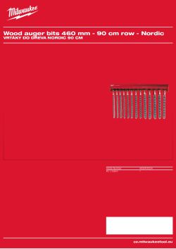 MILWAUKEE Nordic 90 cm Wood Drilling 4932430534 A4 PDF
