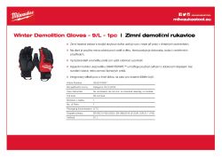 MILWAUKEE Zimní demoliční Rukavice Cut - 9/L - 1 pár 4932479567 A4 PDF