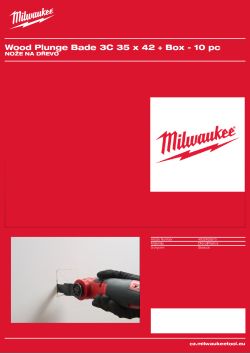MILWAUKEE Multi-tool accessories -Starlock wood blades 4932493570 A4 PDF