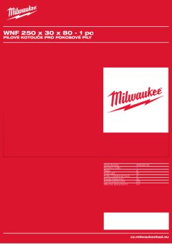 MILWAUKEE Circular saw blades for mitre saws 4932352140 A4 PDF