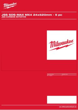 MILWAUKEE JSS Carbide Initiative 4932501975 A4 PDF