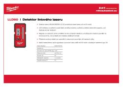 MILWAUKEE Detektor laserových paprsků 4932478104 A4 PDF