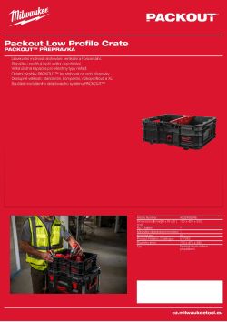 MILWAUKEE PACKOUT™ Nízkoprofilová přepravka 4932499346 A4 PDF
