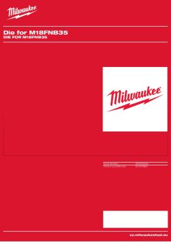 MILWAUKEE Matrice pro prostřihovač M18 FUEL™ 3,5 mm 4932502342 A4 PDF