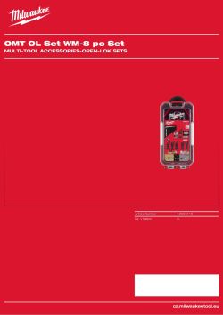 MILWAUKEE Univerzální sada, 8 ks 48859118 A4 PDF