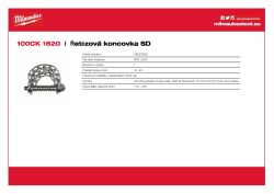 MILWAUKEE Řetězová čisticí hlavice 100 mm pro spirály 16 a 20 mm 48532838 A4 PDF