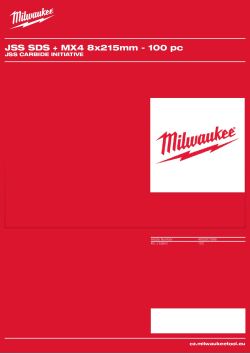 MILWAUKEE JSS Carbide Initiative 4932501966 A4 PDF