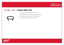 MILWAUKEE Kabel QUIK-LOK 4 m 4932373502 A4 PDF