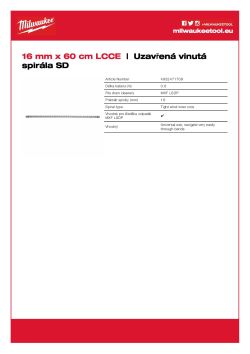 MILWAUKEE Vodicí spirála 16 mm × 60 cm se spojovacím koncem 4932471708 A4 PDF