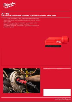 MILWAUKEE AIR-TIP™ kartáč na čištění topných spirál bojlerů 4932502377 A4 PDF