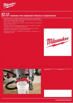 MILWAUKEE AIR-TIP™ nádoba pro odsavač prachu s nástavcem 4932502376 A4 PDF