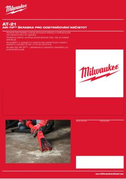 MILWAUKEE AIR-TIP™ škrabka pro odstraňování nečistot 4932502380 A4 PDF