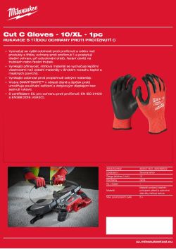 MILWAUKEE Gen 2 Cut C Gloves 4932498522 A4 PDF