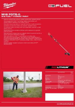 MILWAUKEE M18 FUEL™ vyžínač trávy 4933502484 A4 PDF