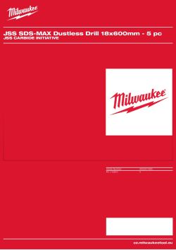 MILWAUKEE JSS Carbide Initiative 4932501985 A4 PDF
