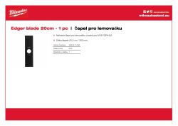 MILWAUKEE Čepel pro lemovačku 203 mm 4932471330 A4 PDF