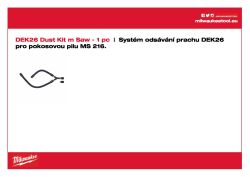 MILWAUKEE Odsávací kryt pro pokosovou pilu MS216 4932430005 A4 PDF