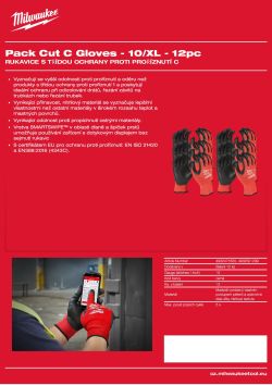 MILWAUKEE Gen 2 Cut C Gloves 4932501299 A4 PDF