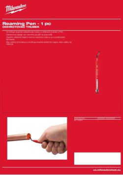 MILWAUKEE Odhrotovač trubek 4932500668 A4 PDF
